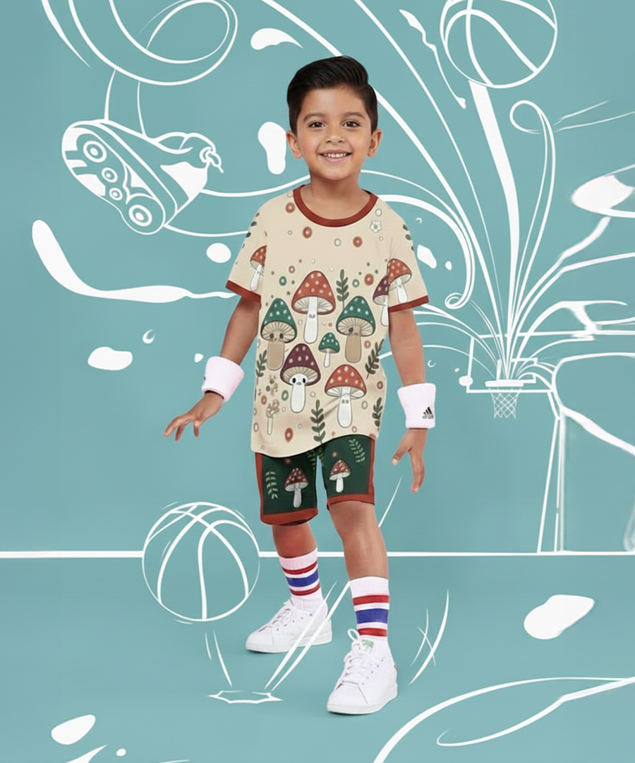 Enchanted Mushroom Unisex Co-ord Set: The Comfiest Forest Fun!