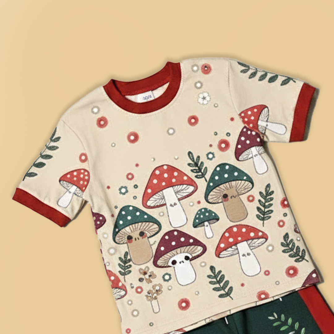 Enchanted Mushroom Unisex Co-ord Set: The Comfiest Forest Fun!